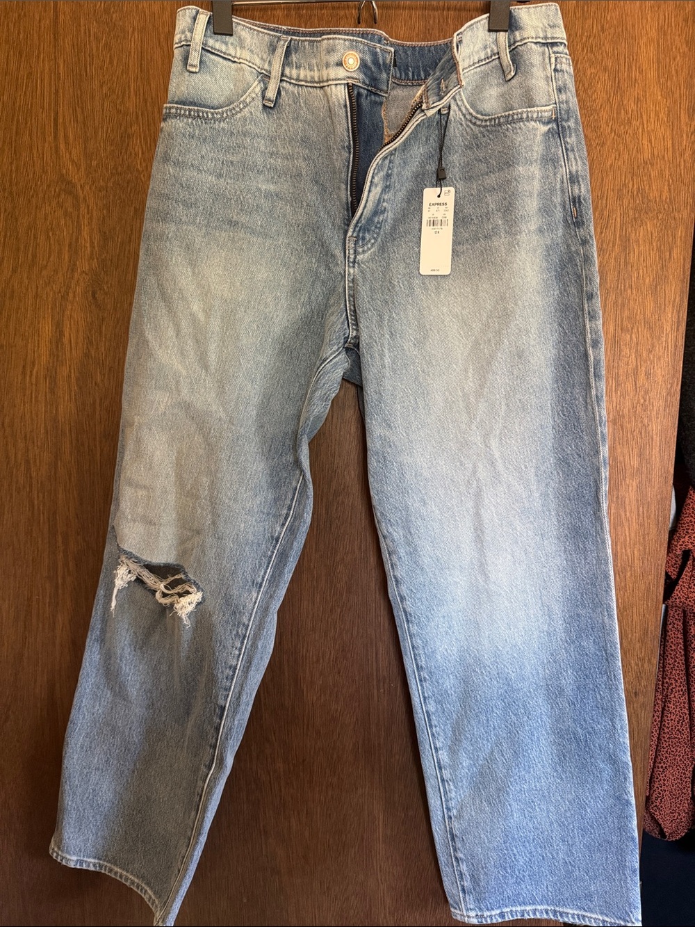 Express Straight Ankle HighRise Stretch jeans